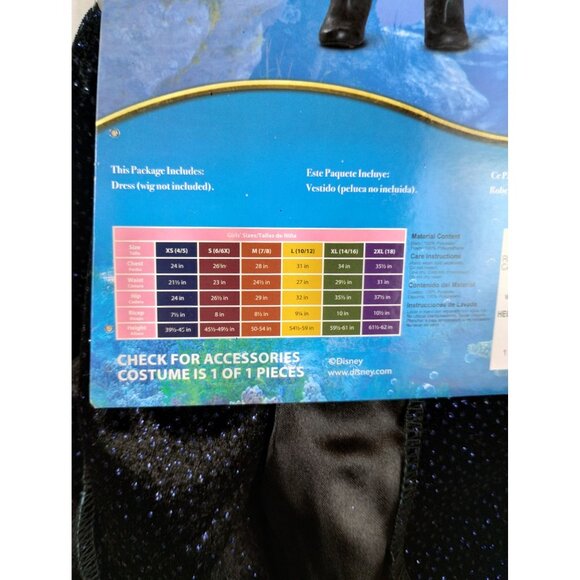 Disguise Girls Small (6-6X) Disneys Little Mermaid Ursula Halloween Costume - Picture 3 of 7